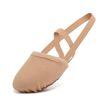 Imagem de HROYL Tênis de dança feminino meia sola Turners Sapatilhas de dança líricas, Arena, X-Small