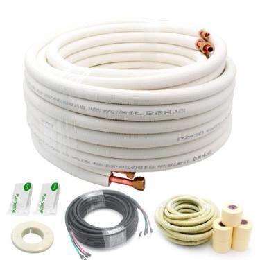 Imagem de Conjunto Mini Split Line de 50 pés para 9000 BTU com tubos de cobre - 