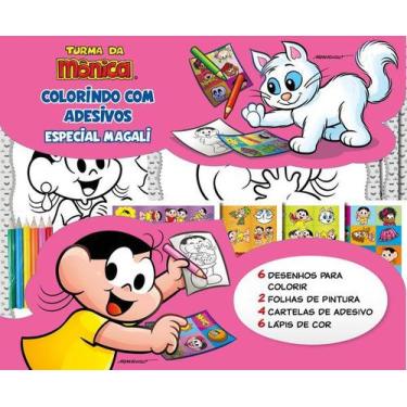 Imagem de Livro - Turma Da Mônica Colorindo com Adesivos Especial - Magali