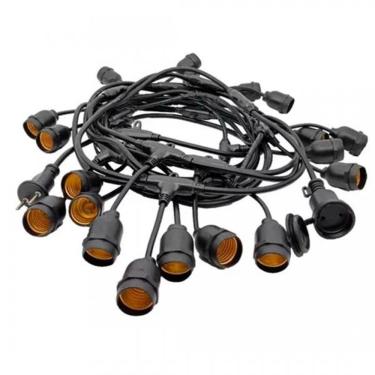 Imagem de Varal Cordão De Luzes Led Com 5 Metros Soquete E27