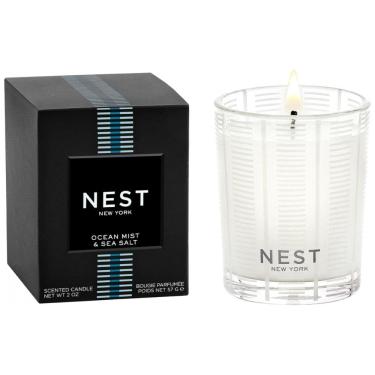Imagem de Vela Perfumada NEST New York, Ocean Mist Sea Salt 2 oz - Queima por até 28 horas em Recipiente de Vidro Reutilizável