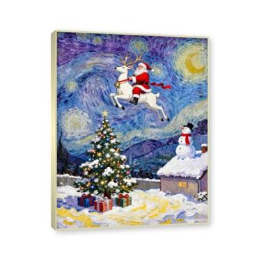 Imagem de Moldura de champanhe. Pôster de Natal de casa de fazenda, impressão de férias de núcleo de inverno, decoração de parede de Natal vintage para decoração de casa de fazenda e quarto de galeria. A45. 40