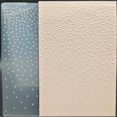 Imagem de Pasta de plástico em relevo tamanho A6 neve véspera de Natal artesanato plástico texturizado impressões para fazer cartões scrapbooking