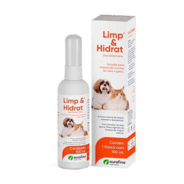 Imagem de Limp e Hidrat Solução Auricular Cães e Gatos Ourofino 100ml - OURO FIN