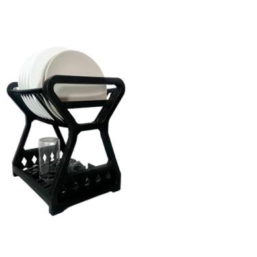 Imagem de Escorredor Louças 12 Pratos Copos Xicaras Potes Vasilhas Duplo