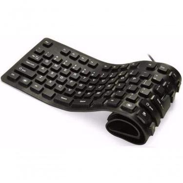 Imagem de Teclado Flexível Silicone Resistente Aguá Usb P/Notebook