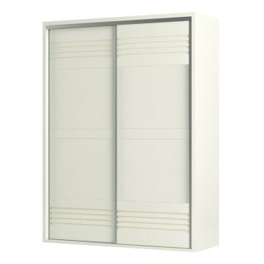 Imagem de Guarda Roupa Solteiro 179cm 2 Portas De Correr 100% Mdf Tw601 Off White - Dalla Costa