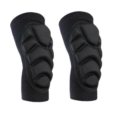 Imagem de Deevoka Joelheiras esportivas joelheira elástica absorção de choque engrenagem protetora compressão perna manga para ciclismo futebol boxe, XL