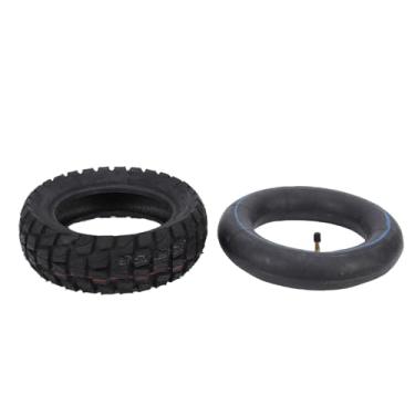 Imagem de Cffuvros Conjunto de Pneus Off Road e Câmara de Ar 255X80 para Scooter Elétrica de 10 Polegadas, Substituição de Pneu de Borracha Com Câmara de Ar 10X2, 50