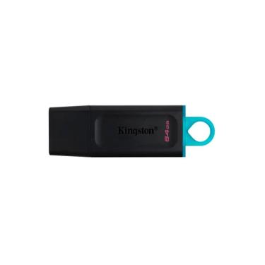 Imagem de Pen Drive Kingston Datatraveler 64GB PRETO/AZUL DTX/64GBI
