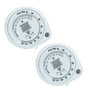 Imagem de Fita Métrica Metrica Antropometrica IMC Trena Índice Indice de Massa C