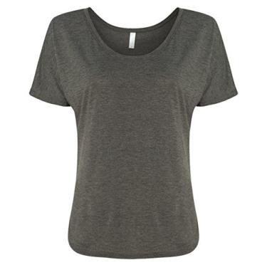 Imagem de Camiseta feminina Bella Flowy, Dark Grey Heather, Medium