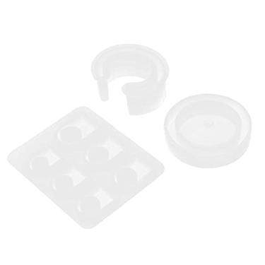 Imagem de Molde de silicone em forma de pulseira anel DIY conjunto de artesanato feito à mão transparente flexível reutilizável kit de fabricação de joias para adultos crianças idosos 3