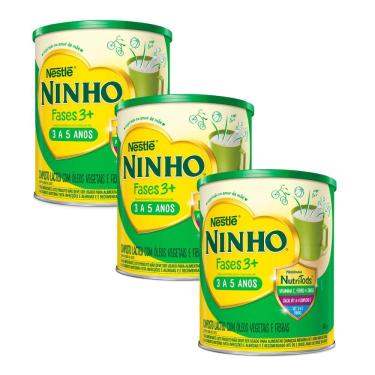 Imagem de Kit 3 Ninho 3+ Fases Nutri Pré Escolar 800g