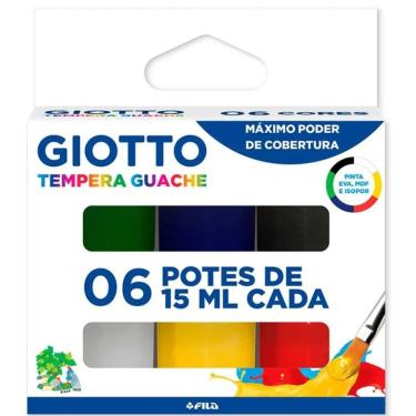 Imagem de GIOTTO Tempera Guache Tinta Guache em Pote de 15ml 06 Cores