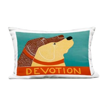 Imagem de Stupell Industries Almofada estampada Devotion Dog Duo, design de Stephen Huneck