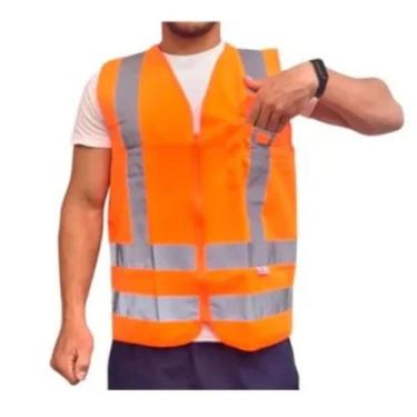 Imagem de Colete Segurança Refletivo De Sinalização Amarelo/laranja - plastcor