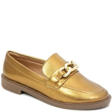 Imagem de Mocassim Via Uno Bico Redondo Corrente Feminino-Feminino