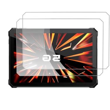 Imagem de KONXISA Pacote com 2 protetores de tela para Blackview Active 12 Pro, protetor de tela de vidro temperado para tablet, película protetora de 9 durezas HD transparente antiarranhões e sem bolhas