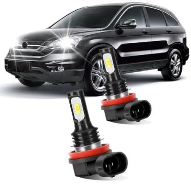 Imagem de LSLIGHT Lâmpadas compatíveis com Honda CR-V 2015 2016 2017 2018 2019 2020 2021 H11 H8 H9 Luzes de Neblina Brilho 800% com Ventilador de Refrigeração Plug and Play Pacote de 2