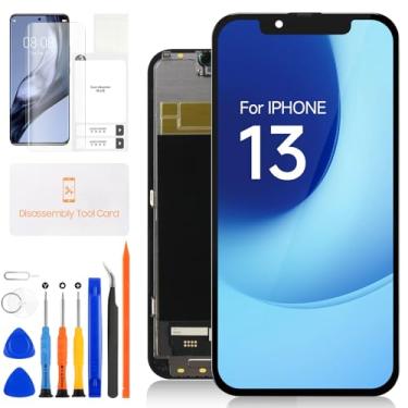 Imagem de Incell para iPhone 13 tela de substituição para iPhone 13 LCD digitalizador 13 tela sensível ao toque vidro montagem A2633 A2482 A2631 A2634 A2635 com ferramentas de peças de reparo