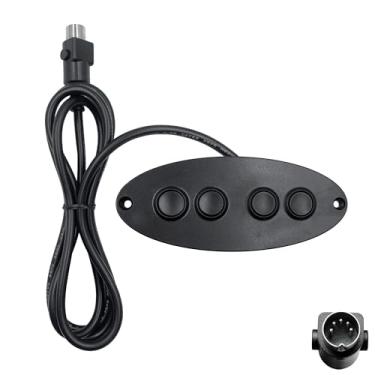 Imagem de Dlfeue Interruptor Mulin modelo MLSK14-E de 4 botões, 5 pinos, controle manual, substituição para poltrona reclinável elétrica, sofá elétrico