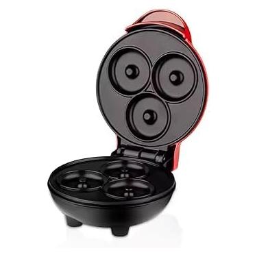 Imagem de Mini Máquina de Donuts Antiaderente, 3 Cavidades, Modelo SK08, 110V