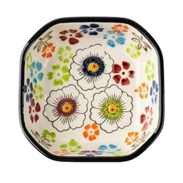 Imagem de prato de lanche Pequeno prato de cerâmica para condimentos, ideal para molhos sushi, aperitivos, molho soja, etc tigela de sopa