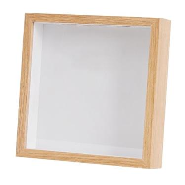Imagem de Ｂｅｓｇａ Caixa de Exibição de Fotos com Moldura de Madeira, Porta-Retratos com Espaço para Fotos de Casamento, Filmes, Eventos Esportivos e Ingressos de Shows, 20x20cm