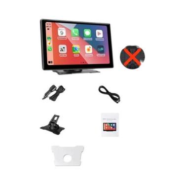 Imagem de Câmera Veicular Sem Fio 4K 10.1" Com Carplay, Android Auto, Navegação 