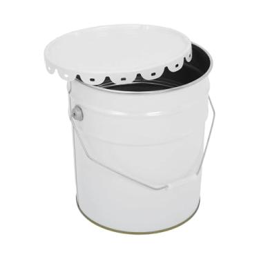 Imagem de predolo Balde de tinta metálico versátil com alça, portátil e multiuso, ideal para vernizes, adesivos materiais de arte artesanato, 10l