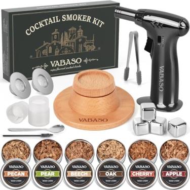 Imagem de Kit de defumador de uísque com maçarico - 6 sabores de lascas de madeira, kit antiquado para defumador de bebida, coquetel, aniversário, bourbon, Natal, presentes de elefante branco para adultos
