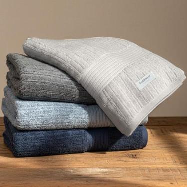 Imagem de Kit 4 Toalha De Banho Buddemeyer Fio Penteado 100% Algodão Macia Grand