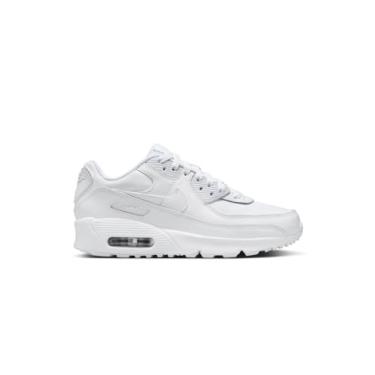 Imagem de Nike Tênis infantil Air Max 90 (HF6358-102, branco/prata metálico), Branco/prata metálico/branco/branco, 19 BR