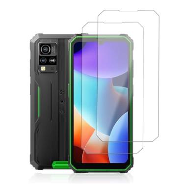Imagem de KONXISA Pacote com 2 protetores de tela para Blackview BV4800 Pro, protetor de tela de celular de vidro temperado, 9 durezas, HD transparente, antiarranhões, sem bolhas