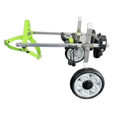 Imagem de Cadeira de rodas ajustável para cães para animais de estimação, caminhada de animais de estimação ajustável para pernas traseiras carro de cachorro com deficiência, cadeiras de rodas para animais de