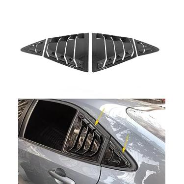 Imagem de ANUNFRRE Acessórios de carro aptos para Toyota Corolla 2020 2021 2022 2023 2024 ABS Persianas de janela lateral externa para saída de ar para painel de persiana para decoração automotiva Conjunto de 4