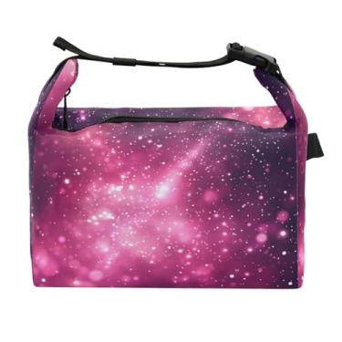 Imagem de STAYTOP Lancheira Sparkling Stars com fivela de alça, lancheira isolada para meninos e meninas, lancheira térmica para trabalho escolar