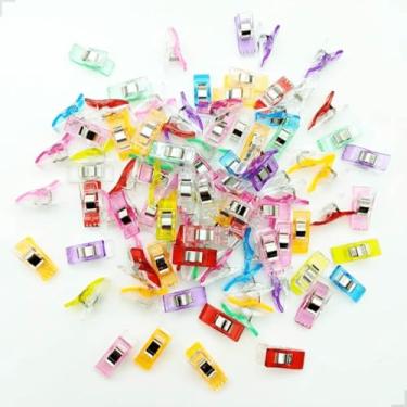 Imagem de Kit 25 Mini Prendedores Newz 2,6cm x 1cm para Tecido e Artesanato | Grampo Plástico Resistente Colorido para Costura, Patchwork, Scrapbook e Organização