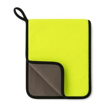 Imagem de Pano de Microfibra Automotivo 600 GSM 30×40 cm Ultra Macio, Super Absorvente, Sem Riscar, Para Carro, Moto e Limpeza Geral. (1, Amarelo, Único)