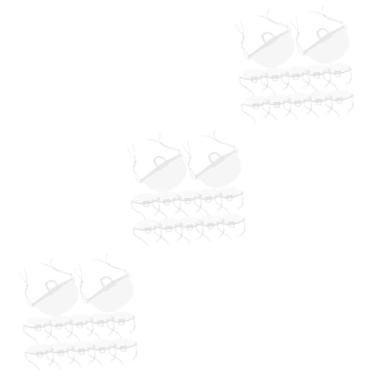 Imagem de BEBEMOKO Máscara de cozinha de 60 peças - capa de plástico de neblina para chefs, boca de nariz para restaurantes, restaurantes, preparo de alimentos, fácil de usar