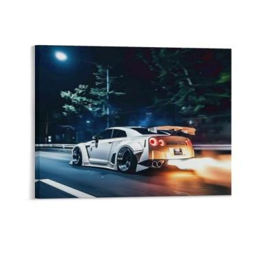 Imagem de HouLaiZhe Carro esportivo japonês Spitfire R35 Jdm pôsteres lona parede estética decoração de sala de parede impressões galeria sala decoração de parede para quarto sala de estar escritório 11 x 14