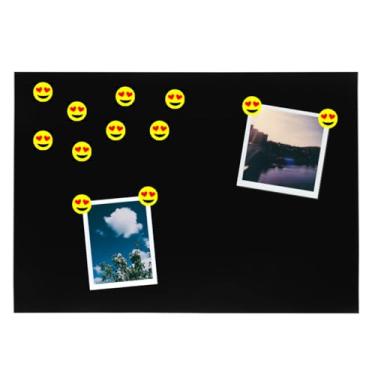 Imagem de Mural De Fotos 40x60 + 12 Imãs Quadro Painel de Avisos e Recados (Preto)