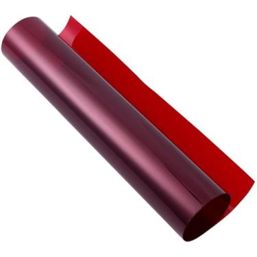 Imagem de Operitacx Filtro de Gel para Luz, Folhas Transparentes de Plástico Vermelho para Vídeo, Fotos, Palco, Iluminação, Flash de Estúdio E Luzes de Led, 78,6 X 11,7 Polegadas.