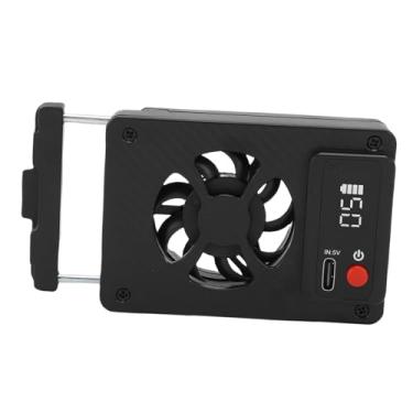 Imagem de Asixxsix Ventoinha de resfriamento para câmera, 5 velocidades, fluxo de ar potente com design de clipe com mola, para câmeras RP A7M4 A7C ZVE10 FX30 R5