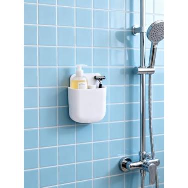 Imagem de Suporte de controle remoto montado na parede, organizador adesivo sem broca para quarto, sala de estar, cabeceira, telefone, prateleira