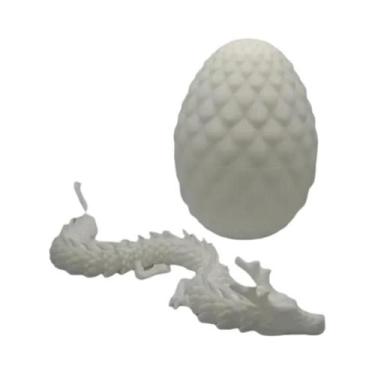 Imagem de Ovo surpresa de dragão chinês 3D, mini decoração conjunta móvel, prese