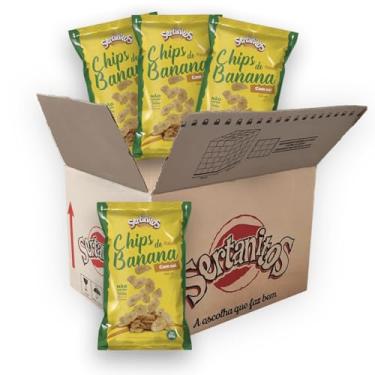 Imagem de Banana Chips com Sal Sertanitos 50g Sem Gluten - 20 Pacotes