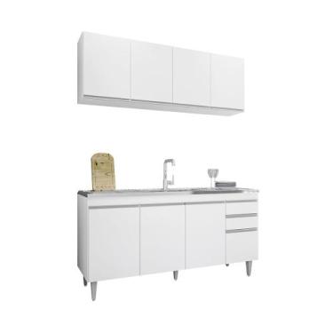 Imagem de Balcão Gabinete Para Pia 160cm 4 Portas Lorena - SSX Multicoisas - Mad