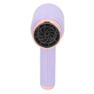 Imagem de Secador de Cabelo Iônico Sem Fio, Secador de Cabelo Recarregável, Secador de Cabelo Portátil para Viagem para Mulheres, Crianças, Acampamento Ao Ar Livre, Praias (Roxo)